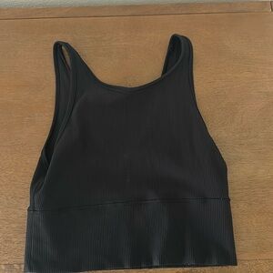 Lululemon Power Pivot Ribbed Tank - 8 Black/reversible